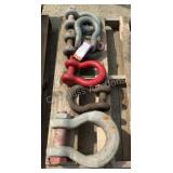 (6) Assorted Shackles