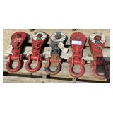 (5) McKissick 8 Ton x 3/4' Snatch Blocks