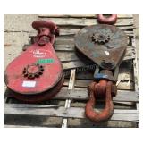 (2) McKissick 25 Ton x 1' Snatch Blocks