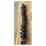(13) Assorted 1' Impact Sockets