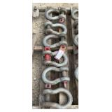 (6) Crosby 17 Ton Shackles