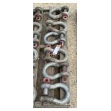(6) Crosby 17 Ton Shackles