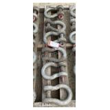 (6) Crosby 17 Ton Shackles