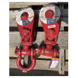 (2) McKissick 8 Ton x 3/4' Snatch Blocks