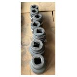 (7) Assorted 1-1/2' Impact Sockets