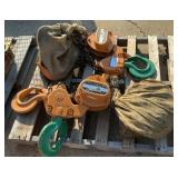 (2) Harrington 10 Ton Chain Hoists