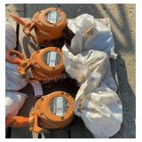 (3) Harrington 2 Ton x 10' Chain Hoists