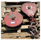 (2) McKissick 15 Ton x 1' Snatch Blocks