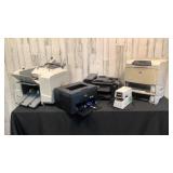 (qty - 4) Assorted Printers and Folder / Sealer
