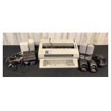 Batteries, Speakers, and Typewriter-