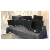 (Qty-8) Computer Monitors with Stands-