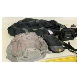 Duffle Bag, Backpack, and Hydration Backpack-