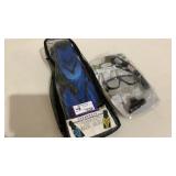 Snorkel Fins, Mask, and Dry Snorkel-