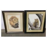 Lion and Leopard Prints-