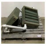 (qty - 2) Industrial Hanging Heaters-
