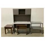 Desk and Tables-