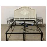 Bed Frame, Head Board, End Tables