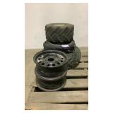 Assorted Tires and Wheels Nonfunctional