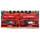 (2) Milwaukee Reciprocating Saws