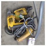 (3) DeWalt 1/2" Drills