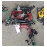 (5) Milwaukee 3/8" Drills