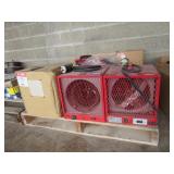 (3) Uline Electric Heaters H-5184