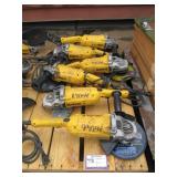 (6) DeWalt 9" Angle Grinders DWE4519