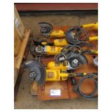 (5) DeWalt 9" Angle Grinders DWE4519