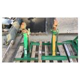(2) Greenlee Ratchet Type Reel Stands 656