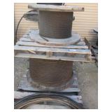 (2) Spools of Braided Steel Cable