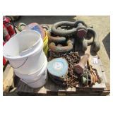 Assorted Shackles and Chain Hoists