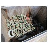 Crate of Shackles and Chain Hoists