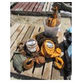 (3) Harrington 5 Ton Chain Hoists