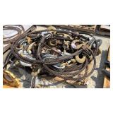 (5) QC21 Braided Steel Rigging Slings w/ Hooks