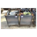 (2) Metal Storage Bins and Contents