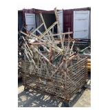 Basket of Assorted Pipe Roller Stands