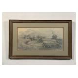 Sorghum Mill Ben Hampton Print