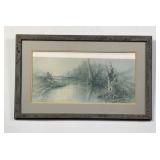 Reflecting Sycamores Ben Hampton Print