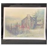 Summer Hollyhocks Ben Hampton Print