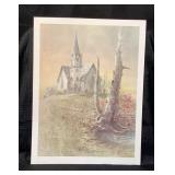 Sunrise Service Ben Hampton Print