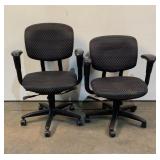 (2) Haworth Adjustable Rolling Office Chairs