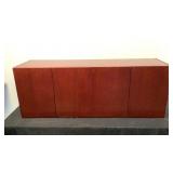 Wood Shelf Cabinet With Doors