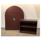 Oval Table Top/Wood Book Shelf