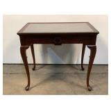 Glass Top Table With Side Drawers