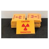 (APPROX. 40) Caution Radiation Signs