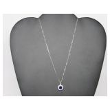 2.50 ct Sapphire Necklace