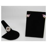 (2) Sapphire & Morganite Set