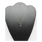 Black Onyx Amethyst Necklace