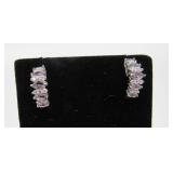 1.5 ct Amethyst Designer Earrings