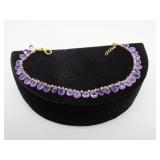 Silver Amethyst Bracelet